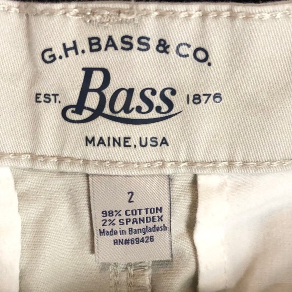 NWOT G.H. Bass & Co. Khaki Mini Skirt Size 2 - Picture 3 of 7